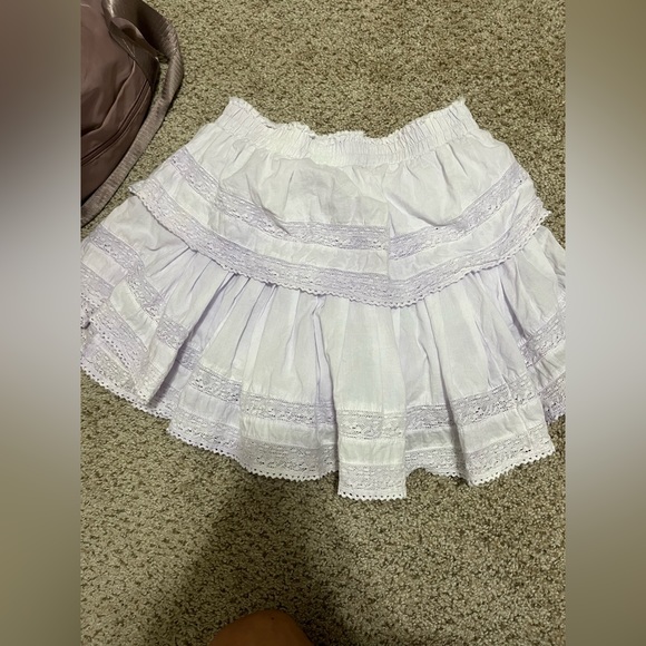 love shack fancy xs light purple skirt!